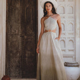 Sage Freyja Dress • Green Goddess Dress • Bridesmaid Ring Dress • Bohemian Sexy Dress - AYA Sacred Wear