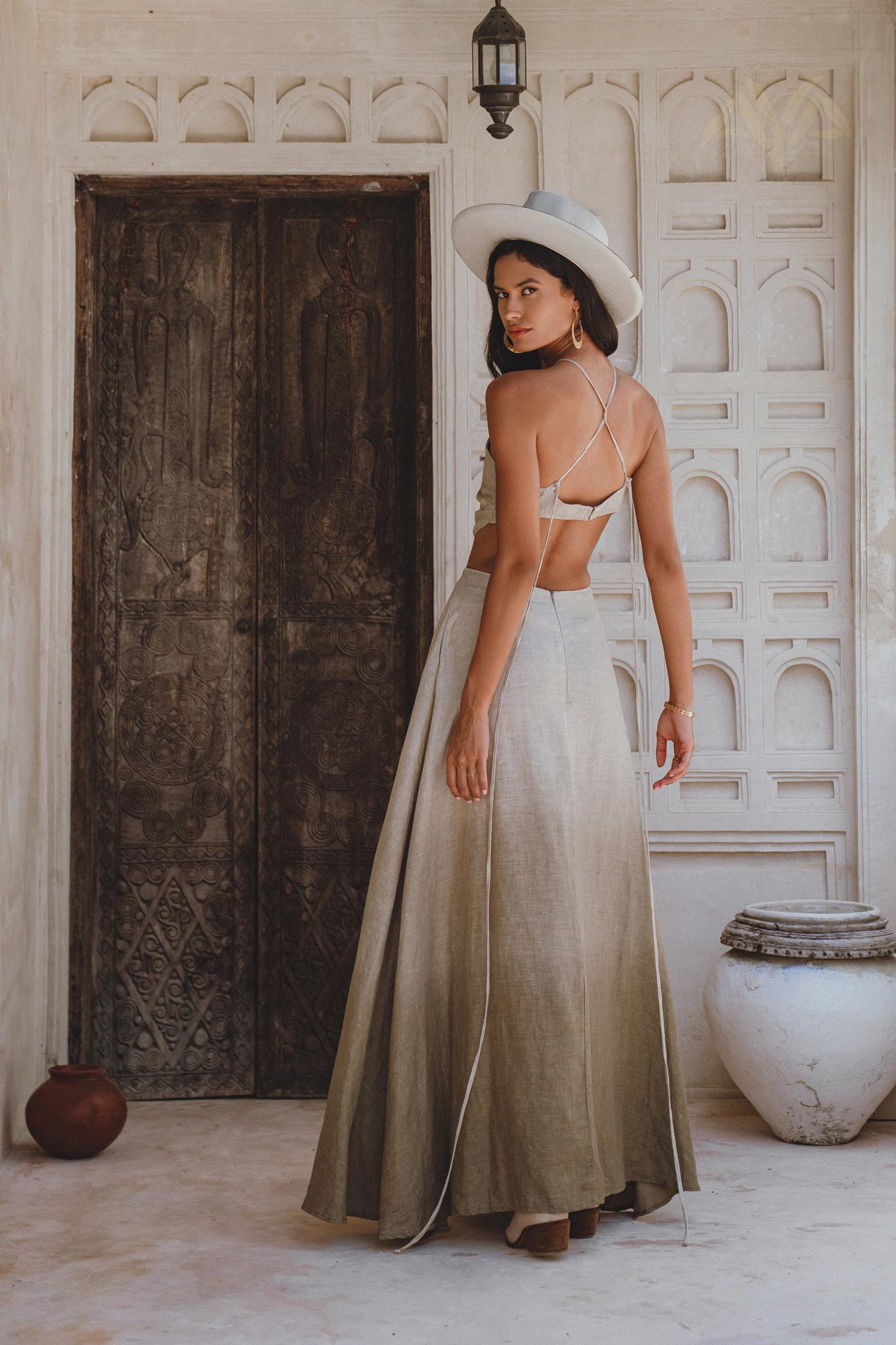 Sage Freyja Dress • Green Goddess Dress • Bridesmaid Ring Dress • Bohemian Sexy Dress - AYA Sacred Wear