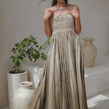 Sage Green Tribal Goddess Slip Over • Ethnic Handwoven Macrame Layer Up Sheer Net - AYA Sacred Wear