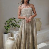 Sage Green Tribal Goddess Slip Over • Ethnic Handwoven Macrame Layer Up Sheer Net - AYA Sacred Wear