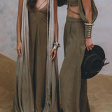 Showcase your unique style with this beautiful Macrame Cape by Aya Sacred Wear. 