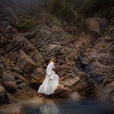 Samudra Dress in Ivory Colour – Organic Bohemian Dress - AYA Sacred Wear
