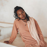 Sandal Wood Colour Long Sleeve Sweatshirts for Men - AYA Sacred Wear