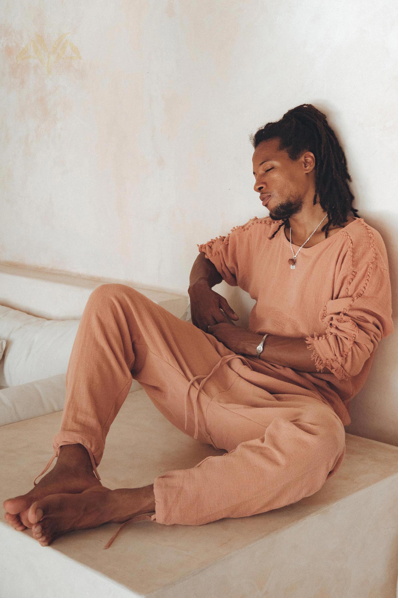 Sandal Wood Colour Long Sleeve Sweatshirts for Men - AYA Sacred Wear