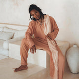 Sandal Wood Colour Long Sleeve Sweatshirts for Men - AYA Sacred Wear