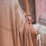 Shakti Dress Powder Pink • Boho Sexy Open Neckline Dress • Ombre Greek Cocktail Dress - AYA Sacred Wear