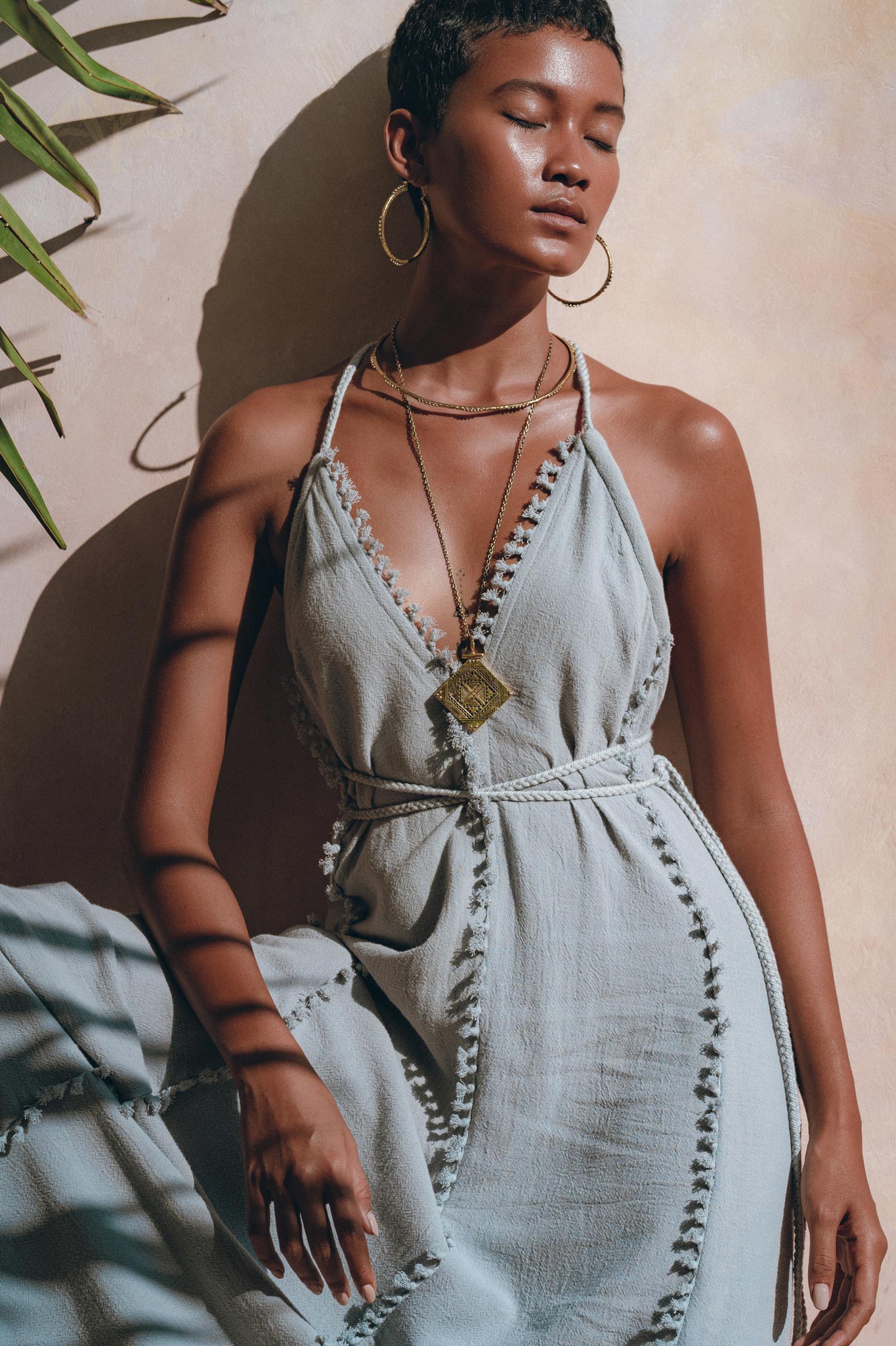 Boho Goddess Dress, Bohemian Prom Women Dress, Open Back Dress - AYA Sacred Wear