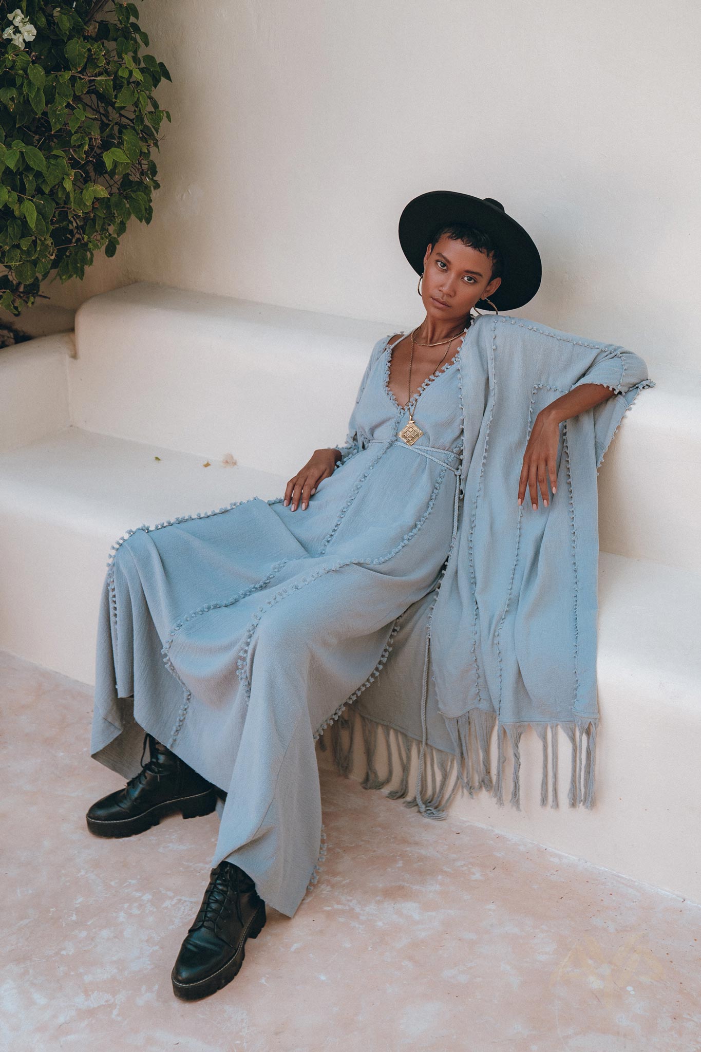 Bridal Poncho Robe, Boho Cape for Women, Bridal Cover Up for Wedding - AYA Sacred Wear