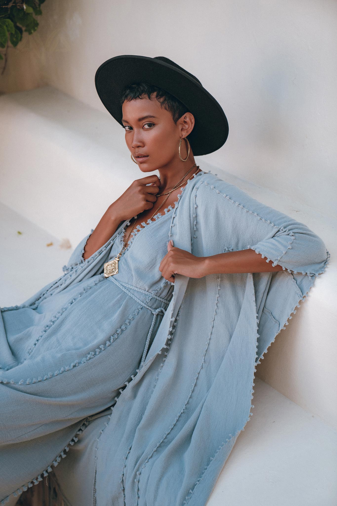 Bridal Poncho Robe, Boho Cape for Women, Bridal Cover Up for Wedding - AYA Sacred Wear