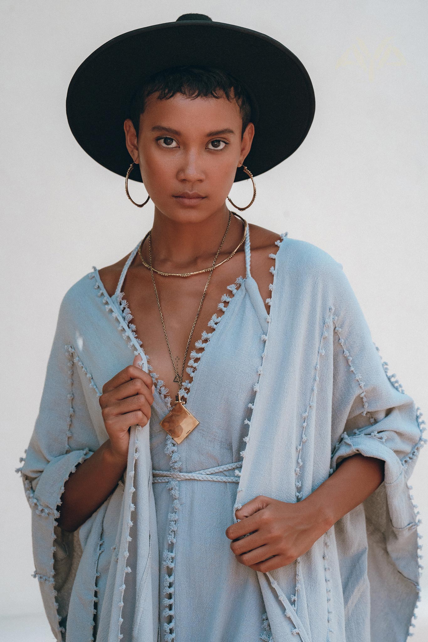 Bridal Poncho Robe, Boho Cape for Women, Bridal Cover Up for Wedding - AYA Sacred Wear