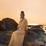 Creamy Sage Boho Dress Plus Size Dress for Women Kaftan Maxi Dress by AYA Sacred Wear