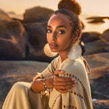 Creamy Sage Boho Dress Plus Size Dress for Women Kaftan Maxi Dress by AYA Sacred Wear