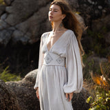 Tatva Dress Celestial Mist Blue Colour - AYA Sacred Wear