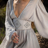 Tatva Dress Celestial Mist Blue Colour - AYA Sacred Wear
