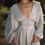 Tatva Dress Celestial Mist Blue Colour - AYA Sacred Wear