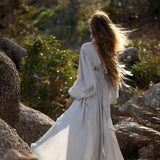 Tatva Dress Celestial Mist Blue Colour - AYA Sacred Wear
