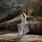 Tatva Dress Celestial Mist Blue Colour - AYA Sacred Wear