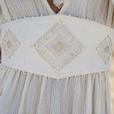 Tatva Dress Ivory Colour – Sustainable Bohemian Dress - AYA Sacred Wear