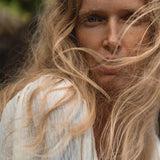 Tatva Dress Ivory Colour – Sustainable Bohemian Dress - AYA Sacred Wear