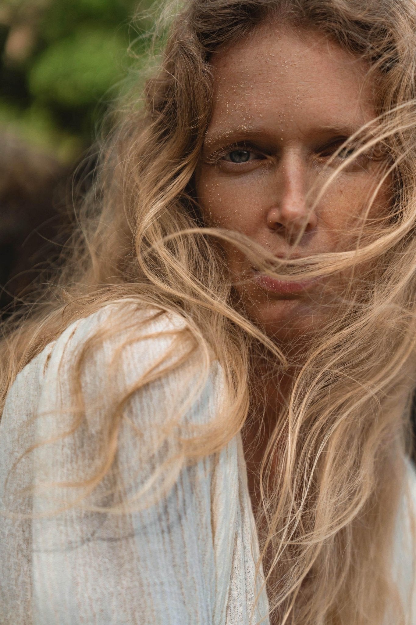 Tatva Dress Ivory Colour – Sustainable Bohemian Dress - AYA Sacred Wear