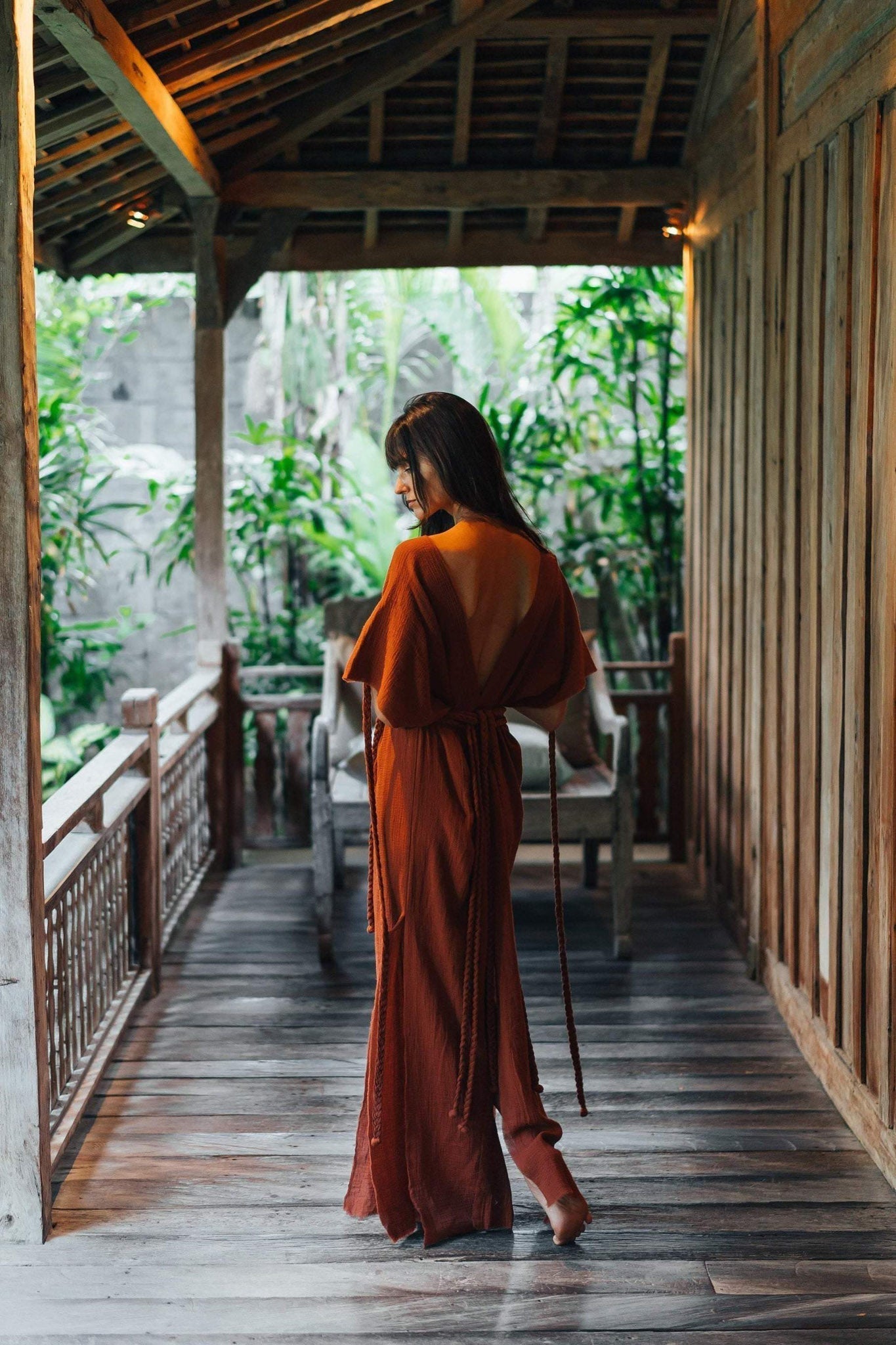 Terracotta Nomad Spirit Dress (Adjustable size, multiway dress) - AYA Sacred Wear