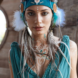 Turquoise Nomad Spirit Dress (Adjustable size, multiway dress) - AYA Sacred Wear