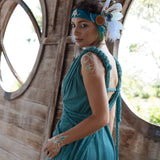 Turquoise Nomad Spirit Dress (Adjustable size, multiway dress) - AYA Sacred Wear