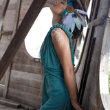 Turquoise Nomad Spirit Dress (Adjustable size, multiway dress) - AYA Sacred Wear
