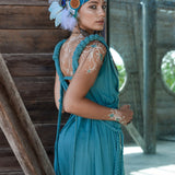 Turquoise Nomad Spirit Dress (Adjustable size, multiway dress) - AYA Sacred Wear