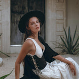Under Bust Corset for Women • Boho Clothing Women • Bridal Corset Top - AYA Sacred Wear