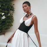 Under Bust Corset for Women • Boho Clothing Women • Bridal Corset Top - AYA Sacred Wear