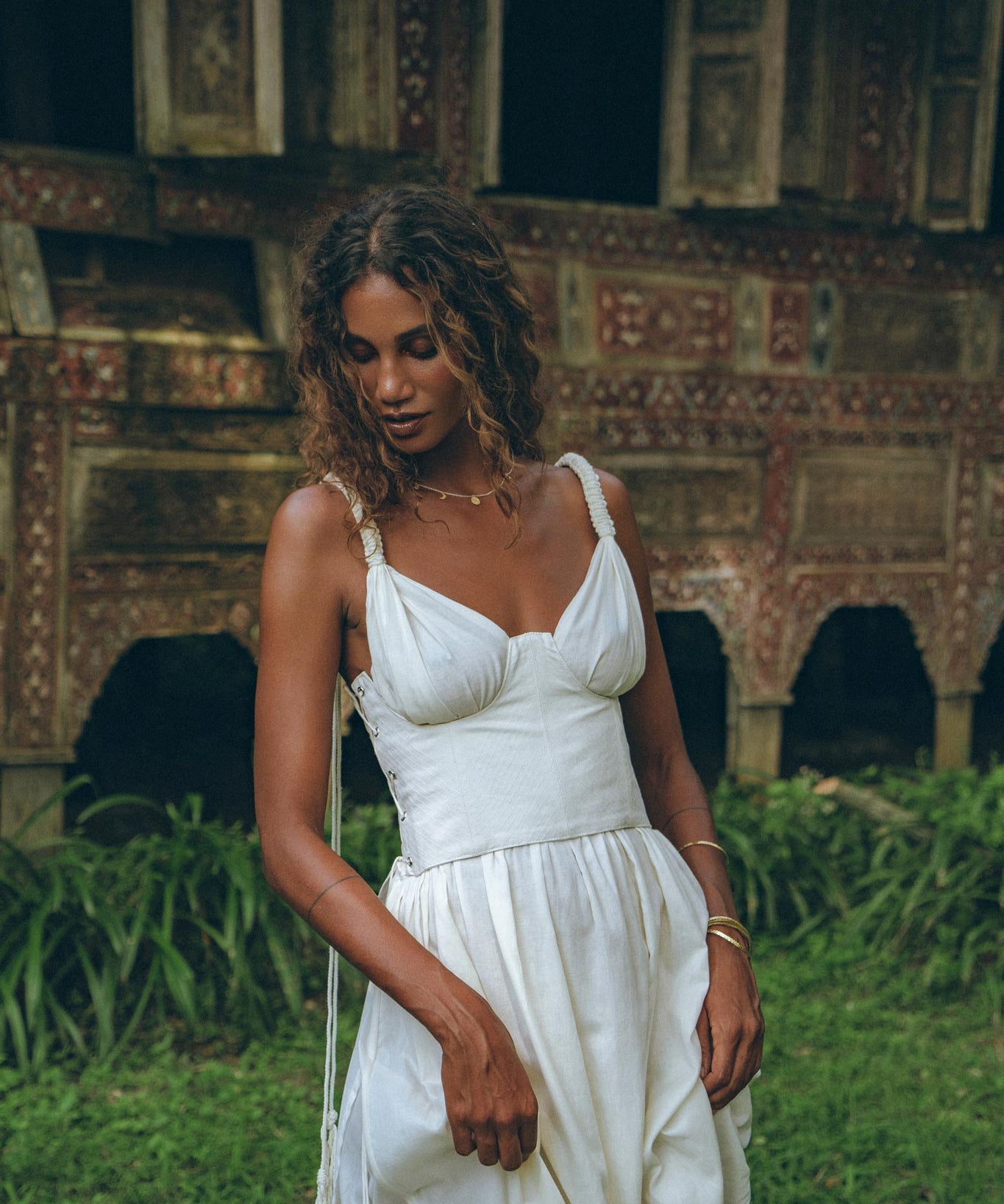 Underbust Bridal Waist Corset for Women • Bohemian Bustier Top - AYA Sacred Wear