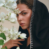 Warm Boho Hoody Cardigan for Women • Black Boho Overcoat • Belted Wrap Cardigan - AYA Sacred Wear