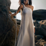 Braided Belted Dress: Elevate your ensemble with our sophisticated braided belted dress. Featuring intricate braiding detail and a flattering silhouette, it's the epitome of understated glamour.