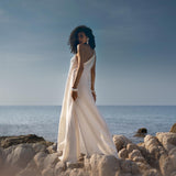 The Aurora Greek Goddess Dress: Channel timeless elegance in our iconic Aurora dress. Luxuriously crafted from organic cotton, its Grecian-inspired design and flowing silhouette radiate goddess vibes.