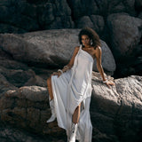 Asymmetrical Summer Sexy Dress: Embrace summer allure in our chic asymmetrical dress. Crafted from breathable cotton, its asymmetrical hem and flirtatious silhouette are perfect for warm-weather escapades.