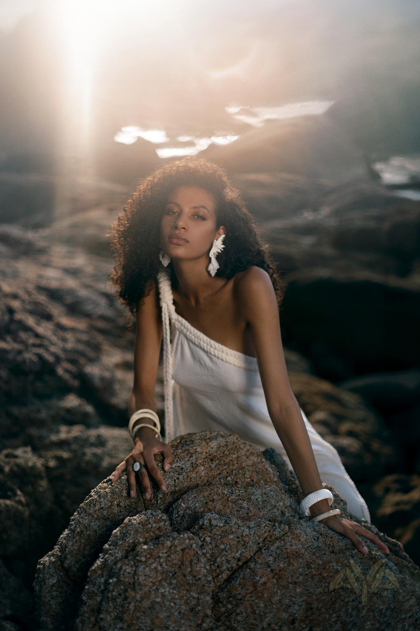 Off-White Greek Goddess Maxi Dress: Embody ethereal beauty in our off-white Greek goddess maxi dress. Handwoven from organic cotton, its draped silhouette and Grecian-inspired design exude timeless grace.