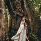Boho Dress, Goddess Dress, Bohemian Tribal Dress, Long Maxi Dres - AYA Sacred Wear