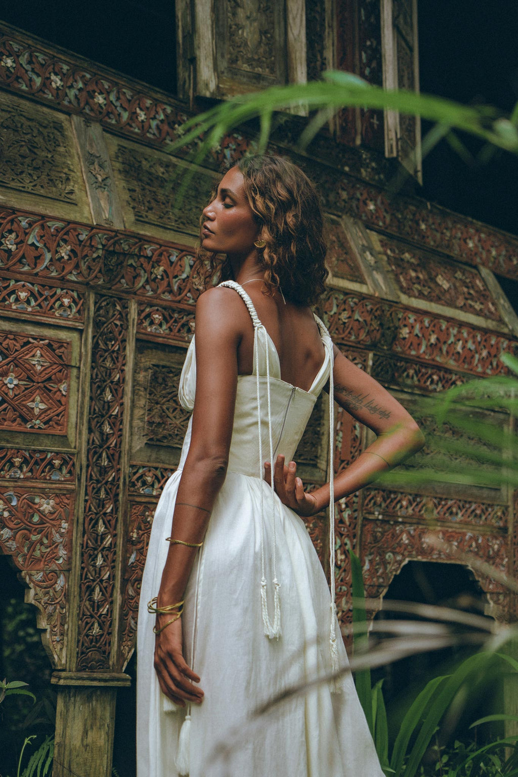 Underbust Bridal Waist Corset for Women, Bohemian Bustier Top - AYA Sacred Wear