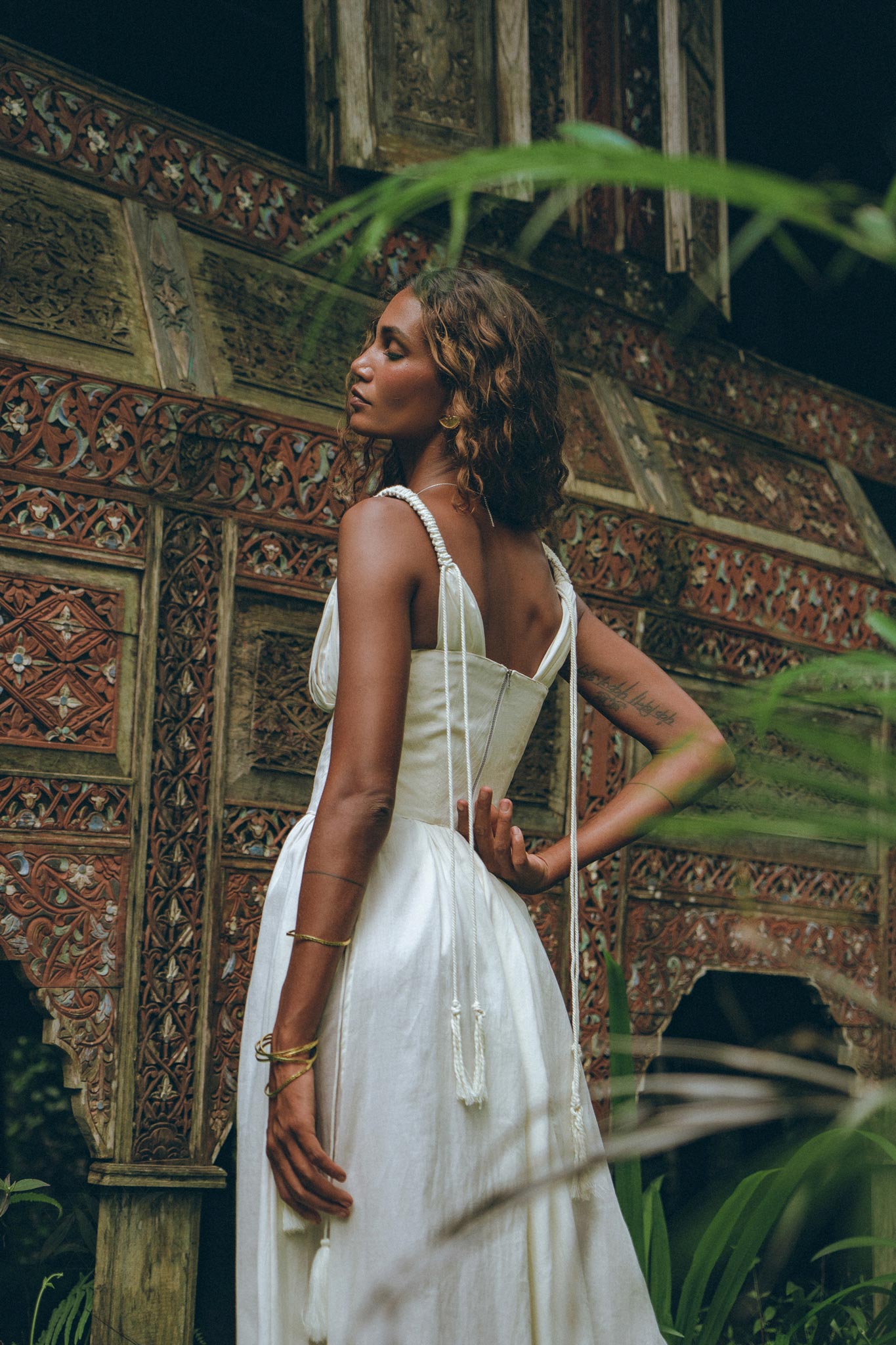 Underbust Bridal Waist Corset for Women, Bohemian Bustier Top - AYA Sacred Wear