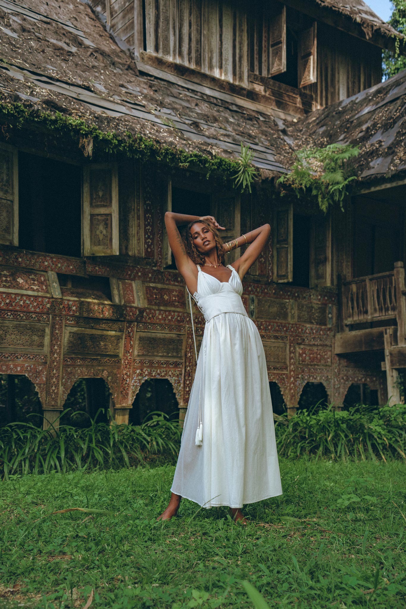 Underbust Bridal Waist Corset for Women, Bohemian Bustier Top - AYA Sacred Wear