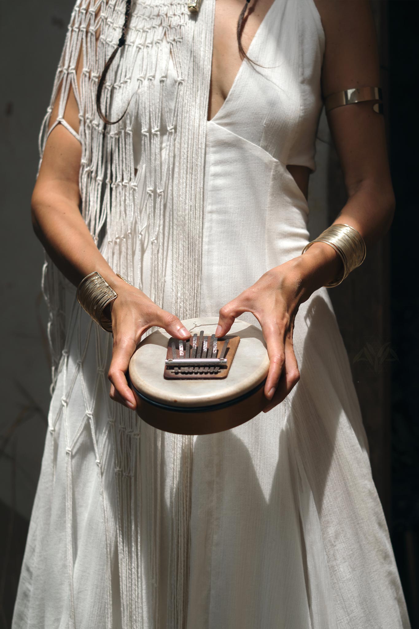 Elegant Off-White Cover-Up - Delicate net fabric, perfect for the summer. Ideal as a one-shoulder poncho or resort beach gown.