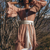 Boho Kimono Cover Up, Wide Sleeve Cardigan Mantle, Cape for Women - AYA Sacred Wear