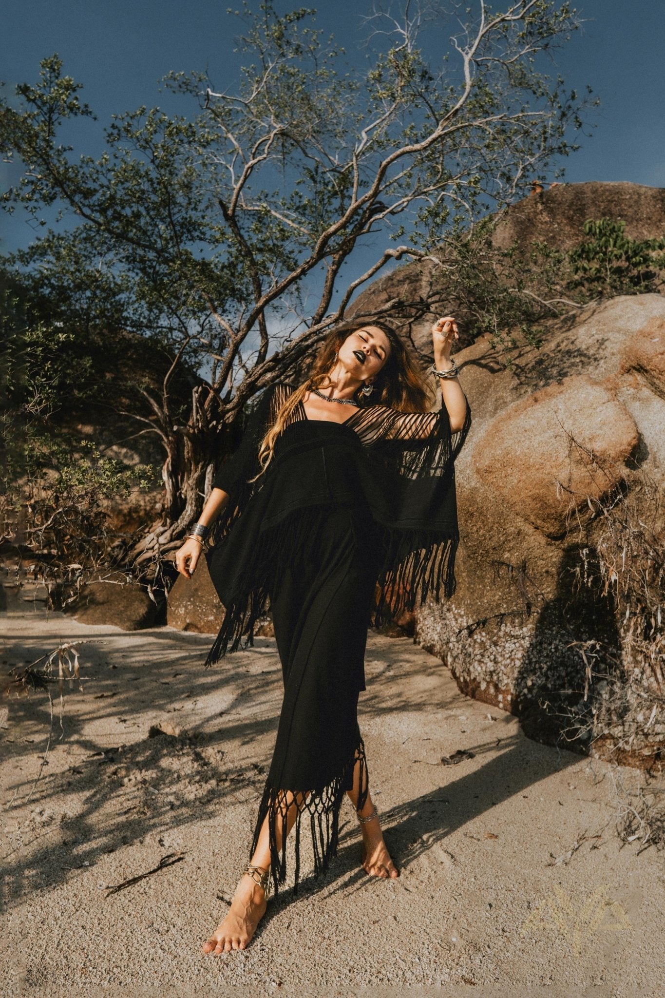 Wrap Maxi Skirt • Boho Maxi Skirt • Wrap Around Skirt - AYA Sacred Wear