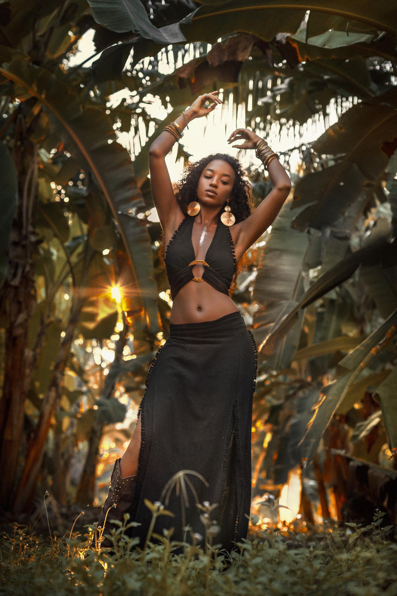 Wrap Maxi Skirt • Handmade Boho Long Skirt • Long Cotton Skirt - AYA Sacred Wear