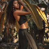 Wrap Maxi Skirt • Handmade Boho Long Skirt • Long Cotton Skirt - AYA Sacred Wear