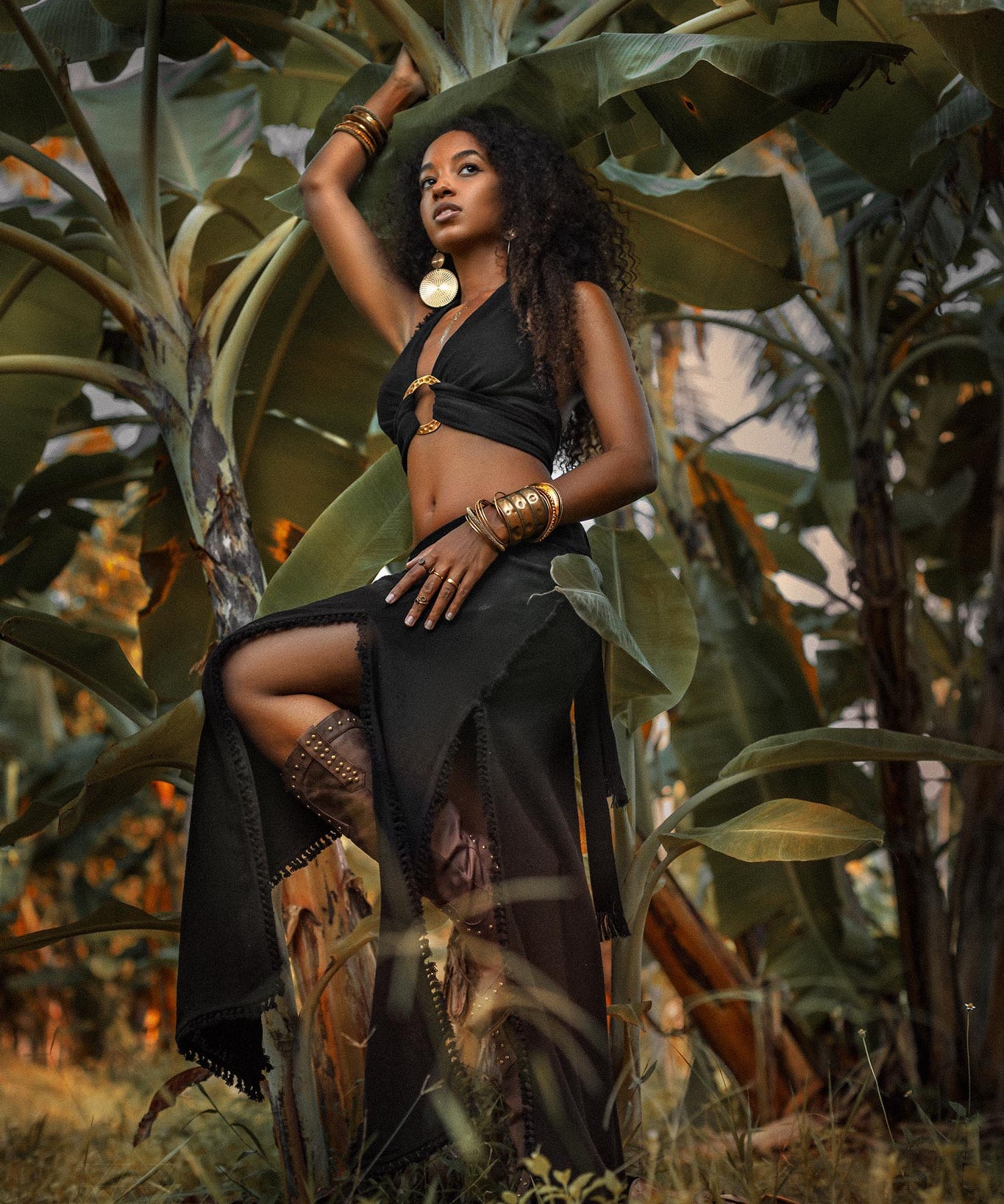 Wrap Maxi Skirt • Handmade Boho Long Skirt • Long Cotton Skirt - AYA Sacred Wear