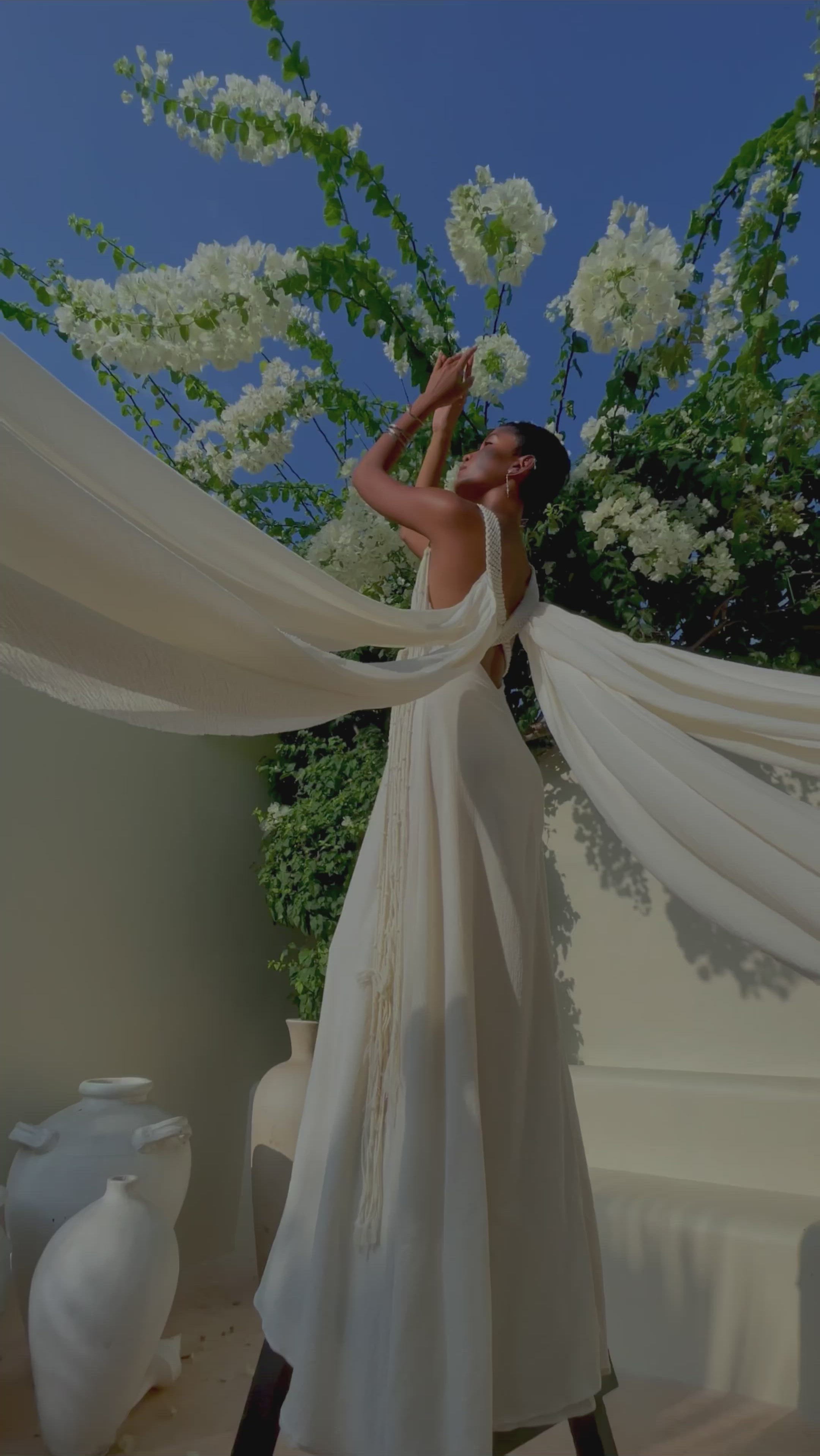 Boho Wedding Dress, Beach Wedding Dress, Off-White Multiway Dress - AYA Sacred Wear