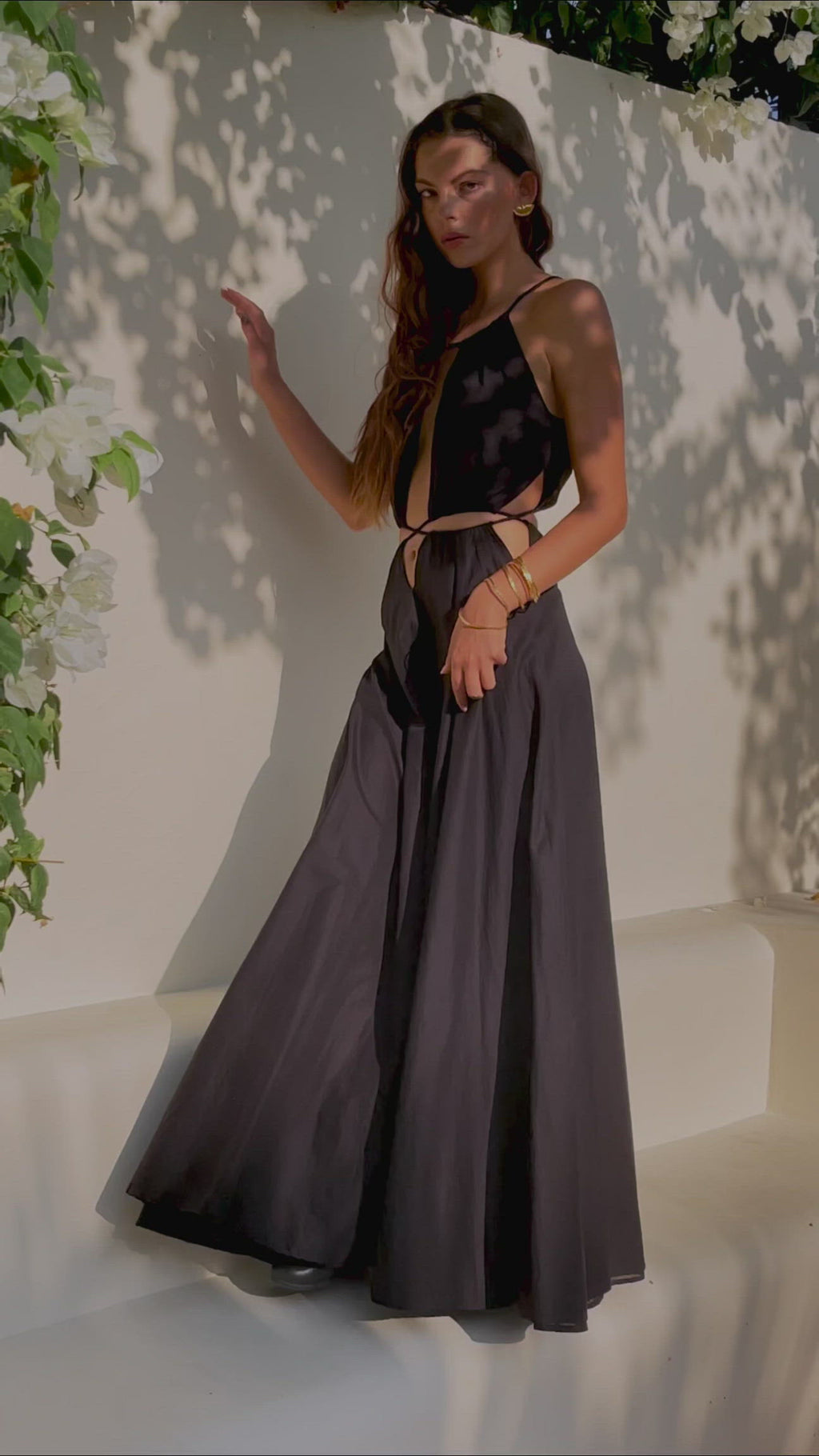 Black Prom Handmade Dress, Boho Dress for Women, Boho Bridesmaid Dress - AYA Sacred Wear