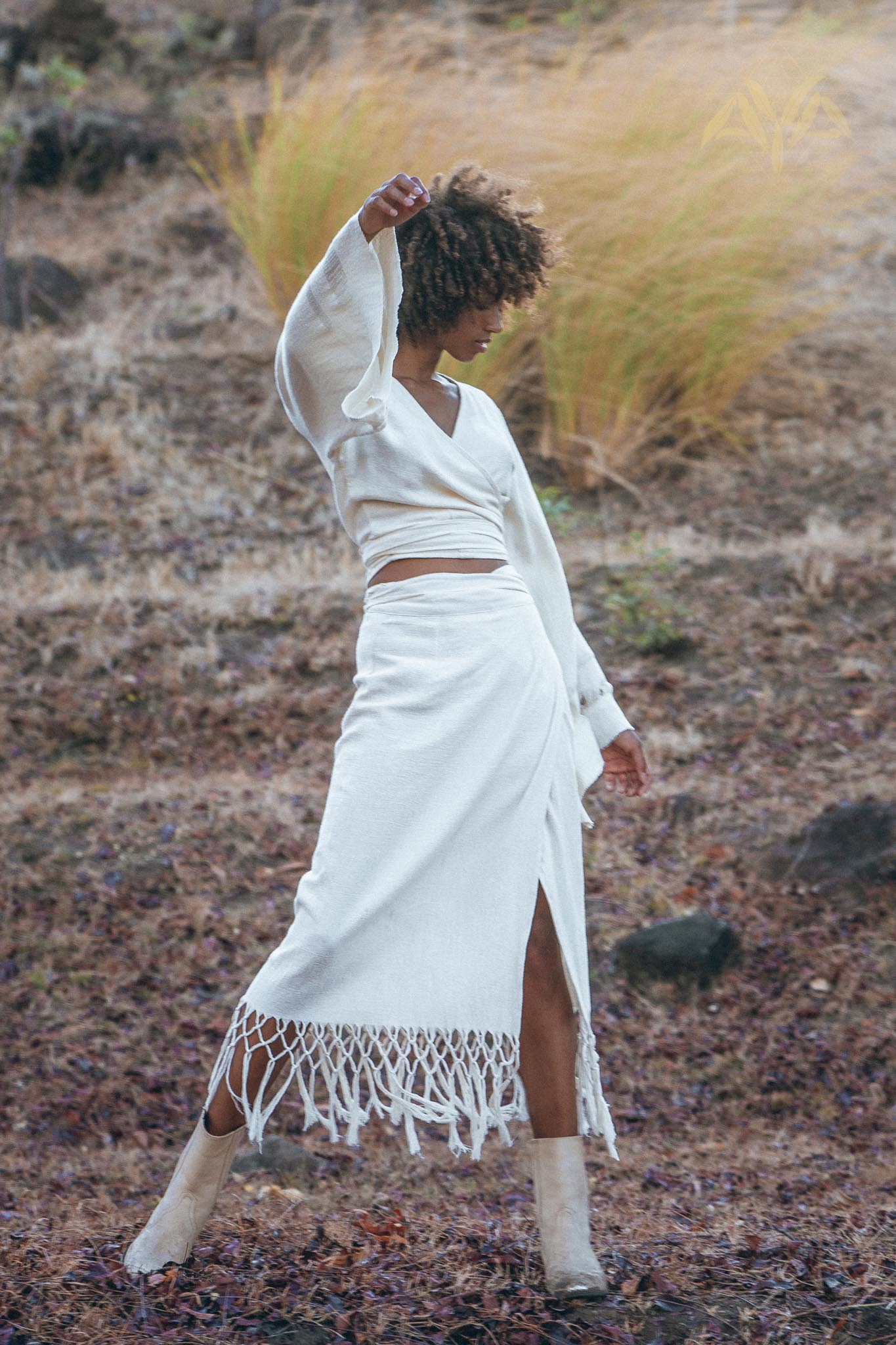 Maxi Skirt, Boho Wrap Skirt, Long Maxi Skirt, Wrap Around Skirt, Bohemian Tribal Skirt Women - AYA Sacred Wear